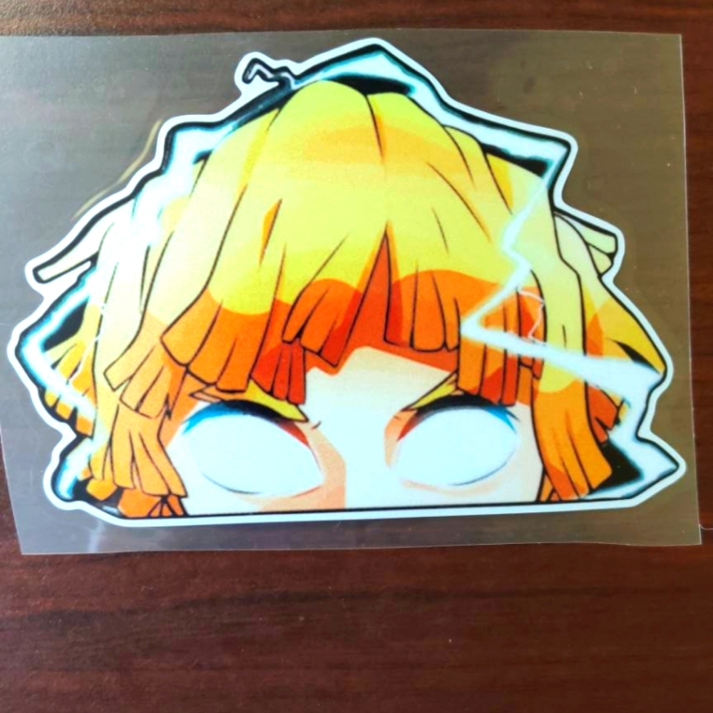 Zenitsu Demon Slayer Car Sticker Anime